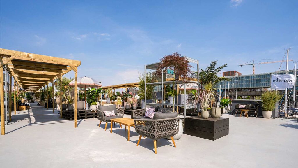 Outside deck of the Oceandiva Original during Edelman's summer roadshow